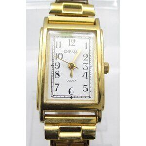 Women Embassy Quartz WR Analog 18mm Tank Watch (H612) "New Battery"